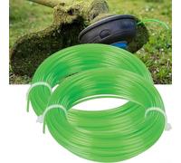 HomeVortex Lot de 2 câbles en nylon de 2 mm, 15 m de fil vert pour débroussailleuse, remplacement flexible et robuste pour le jardinage, l'aménagement paysager, la coupe au pinceau, 30 m au total