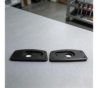 HomeVortex Lot de 2 grattoirs d'angle en plastique avec têtes remplaçables, épandeur de mastic léger pour réparation de maison, calfeutrage et finition de ligne de joint (côtés fixes)