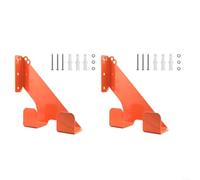 HomeVortex Lot de 2 supports muraux pour scie à chaîne, crochet de scie électrique robuste en alliage d'acier avec revêtement résistant à la rouille, support de rangement de garage, pour outils