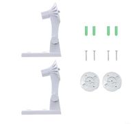 HomeVortex Lot de 2 supports muraux réglables pour caméras de surveillance Tapo C200, C210, C220, TC70, C225, Kasa EC70 KC410S - Rotation à 180 degrés - Base en plastique robuste pour système de