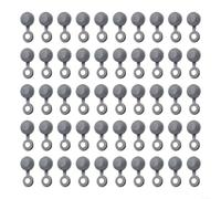 HomeVortex Lot de 50 cache-vis en plastique gris à charnière - Trou de 4 mm - Pour décoration de meubles de voiture