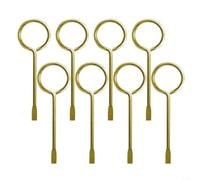 HomeVortex Lot de 6 verrous de porte intérieure en fer, pour chambre à coucher, salle de bain, mécanisme à pêne dormant de style américain, finition dorée, pour une installation facile, lot de 6 (C)