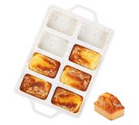 HomeVortex Lot de mini moules à pain antiadhésifs pour gâteau et pain de | 8 cavités pour mini pains, gâteaux, brownies. Surface antiadhésive pour un démoulage facile et un nettoyage rapide