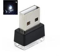 HomeVortex Mini lumière d'ambiance LED USB pour intérieur de voiture, lampe décorative flexible, avec abat-jour doux, pour tableau de bord, console de porte, 5 V blanc, bleu, rouge, violet, jaune