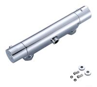 HomeVortex Mitigeur thermostatique encastré mural pour douche | Laiton, 25,8 x 2,7 x 2,7 cm, mitigeur encastré mural en laiton avec contrôle précis de la température pour plomberie standard