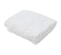 HomeVortex Nappe rustique en dentelle avec fleurs sauvages et tournesol, nappe décorative pour table de salle à manger pour la maison, la cuisine, pour un entretien facile, 60 x 60 cm (blanc-100 x 100