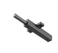 HomeVortex Ouvre-porte magnétique push-to-open avec loquet à ressort 48N, pour armoires sans poignée, armoires et camping-cars, mécanisme de rebond en alliage d'aluminium, noir (gris)