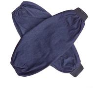 HomeVortex Paire de manchettes de protection de bras avec poignets élastiques pour cuisine, usine, travail et nettoyage Bleu marine 41 cm