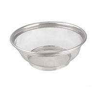 HomeVortex Panier de vidange creux en acier inoxydable, passoire de cuisine en maille avec base antidérapante, égouttoir perforé pour fruits et légumes, pour laver le riz et les produits, 28 x 15,2 x