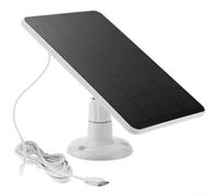 HomeVortex Panneau solaire 4 W pour système de sécurité de caméra de porte, chargeur en silicone monocristallin de qualité A avec sortie 5 V CC/Type-C, compact 17 x 11,5 cm avec extension (B)