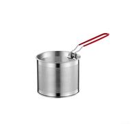 HomeVortex Passoire à pâtes en acier inoxydable, avec poignée amovible, insert vapeur de 20 cm, pour faire bouillir des nouilles, des ramen, du Pho et des légumes dans des pots de 2 à 3 litres, (02)