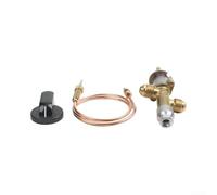 HomeVortex Pièce de rechange pour chauffage de soupape de sécurité avec thermocouple et interrupteur de vidage, pour chauffe-feu, régulation améliorée du débit de gaz, construction robuste