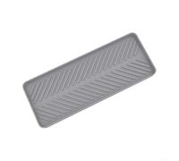 HomeVortex Plateau de rangement d'évier en silicone, 23 x 9 cm, design de séchage efficace avec lignes surélevées pour une circulation rapide de l'air, support d'éponge flexible et robuste pour