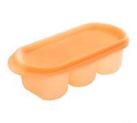 HomeVortex Plateau en silicone pour plateau, congélation rapide pour un démoulage facile, compact 13,2 x 6 x 4 cm pour cuisine, bar, fête, flexible, orange (orange)