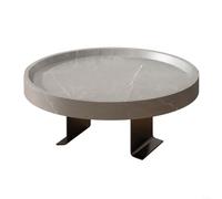 HomeVortex Plateau réglable pour accoudoir de canapé, bureau d'appoint en bois à clipser pour café, repas, lecture, alternative stable pour le salon, 30 x 30 cm (gris)