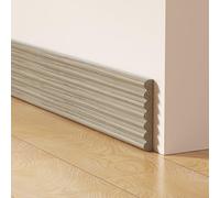 HomeVortex Plinthe autocollante en faux bois - Imperméable - En caoutchouc - 2 m x 8 cm - Moulure décorative résistante à l'humidité - Pour cuisine, salle de bain, salon