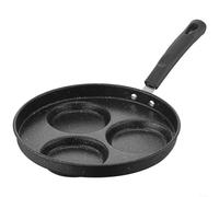 HomeVortex Poêle à crêpes antiadhésive multi-trous, friteuse à œufs à chaleur rapide, poêle à revêtement en pierre pour plaques à induction au gaz, batterie de cuisine ergonomique en acier au carbone
