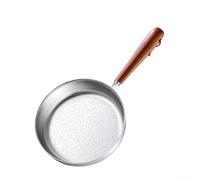 HomeVortex Poêle Friteuse 12cm Compatible Induction(16cm) | Acier 304 pour robuste, fond plat induction, nettoyage pour facile, 12cm compact, motif flocon unique