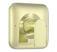 HomeVortex Pommeau de douche à effet pluie en nickel brossé, avec valve d'équilibrage de pression Posi-Temp, luminaire de salle de bain moderne en acier inoxydable, pour cohérent ()