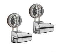 HomeVortex Porte-Douche Mural Ventouse pour forte Charge 10kg ABS Porte-Douche(Set Of 2)