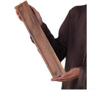 HomeVortex Porte-tasse à thé en bois de noyer, égouttoir à lattes de 40 cm pour cérémonie du thé chinois, organisateur compact pour tasses à thé et accessoires, chocolat