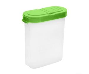 HomeVortex Pots à épices transparents, avec double couvercle et filtre verseur latéral, bouteilles d'assaisonnement en ABS transparent, pour rangement de cuisine, récipient à condiments facile à