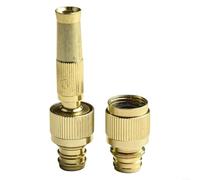 HomeVortex Pulvérisateur réglable pour tuyau d'arrosage, haute pression à injection directe, pour lavage de voiture et arrosage, pour connecteur en alliage d'aluminium, avec G1/2 G3/4 (G1/2 et G3/4)