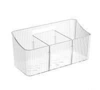 HomeVortex Rail de rangement pour lit - Organiseur en plastique PP pour poussette, lit superposé, dortoir, garde les essentiels propres - Gris - 24 x 10 x 11 cm (blanc)