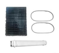 HomeVortex RCX26003 Kit de tubes de roue, avec brosse et courroies, pour modèles de nettoyeur de piscine Hayward TigerShark RC9740 RC9742 RC9956CC RC9950 QC Plus