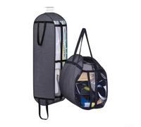 HomeVortex Sac de rangement pour vêtements 127 x 61 x 25,4 cm pliable et | Organiseur de voyage Oxford résistant à l'eau avec poignées pour vêtements, vestes, literie, étui de transport, noir