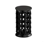 HomeVortex Support rotatif pour capsules de café, 40 trous, support de rangement pour dosettes, noir