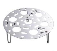 HomeVortex Support vapeur pliable en acier inoxydable, support pour œufs, pour boulettes de poisson, petits pains, insert de cuisine polyvalent, pour casseroles à soupe, woks, cuiseurs à riz, gain de
