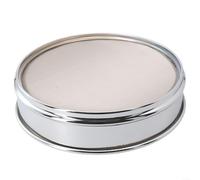 HomeVortex Tamis de test chromé de 20 cm, avec maille en acier inoxydable 304, cadre épais double couche, pour inspection d'échantillons de laboratoire, analyse du sol, tamisage de poudre dans les