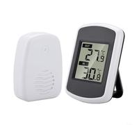 HomeVortex Thermomètre d'intérieur et d'extérieur sans fil avec écran LCD | Affichage intérieur et extérieur pour les températures, écran LCD clair, pratique sans fil, idéal pour la surveillance à