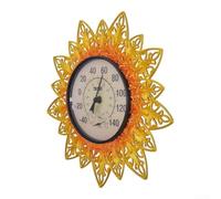 HomeVortex Thermomètre solaire mural en métal 33 cm | Grande jauge de température de -40 à 140 F facile à lire pour le jardin et la terrasse pour l'entretien des plantes