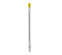 HomeVortex Tige d'extension de tournevis magnétique flexible, tige hexagonale dorée de 300/400 mm, avec pointe à dégagement rapide, adaptateur de foret en acier au chrome vanadium, pour outils
