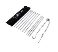 HomeVortex Trépied de camping réglable, 3 sections en alliage d'aluminium pour tenir jusqu'à 80 cm, support de casserole portable à suspendre pour cocotte, lanternes et équipement avec sac de