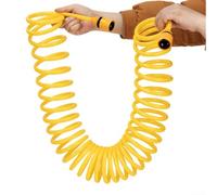 HomeVortex Tuyau d'arrosage extensible de 20 m, flexible et rétractable avec connecteurs, tuyau léger haute pression pour lavage de voiture, arrosage des plantes, nettoyage de cour, jaune (5 mètres)
