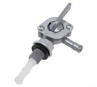 HomeVortex Vanne de commutateur de réservoir de carburant pour générateur, entrée filetée M10 x 1,25 et sortie cannelée 6,35 mm, robinet marche/arrêt à 90 degrés avec passoire, compatible avec 168F