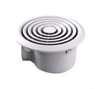 HomeVortex Ventilateur d'échappement silencieux de salle de bain 110 CFM 28 dB - Faible bruit - Pour cuisine, camping-car, maison mobile - Moteur en cuivre pur ABS blanc - Conduit de 7,6 cm - Découpe
