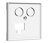 homeway Homeway Plaque centrale 55x55mm avec TV et LAN 55x55 Quantité:1