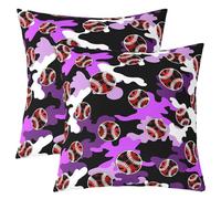 Homewish Lot de 2 Decorative Housse de Coussin 55x55 Camo