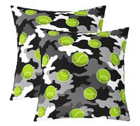 Homewish Lot de 2 Decorative Housse de Coussin 55x55 Tennis