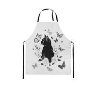Homewish Tablier Cuisine Chat Japonais Drôle,Tablier de Cuisine Japonais Ukiyo-E Chat