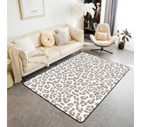 Homewish Tapis Salon 100x150cm Imprimé Léopard Girly Tapis Chambre Imprimé Animal Groovy Tapis Sol pour Guépard Faune Classique Décoration D'Intérieur Art Tendance