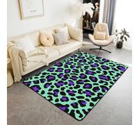 Homewish Tapis Salon 100x150cm Imprimé Léopard Tapis Chambre Guépard Animal Imprimé Tapis Sol Faune Safari Africain Décoration D'Intérieur Peau Animaux Western