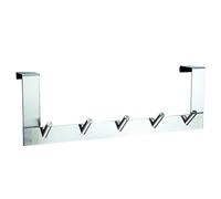 HomeXpert MSV 282 Patère avec 5 Têtes Acier Inoxydable Argent 36 x 7 x 12 cm
