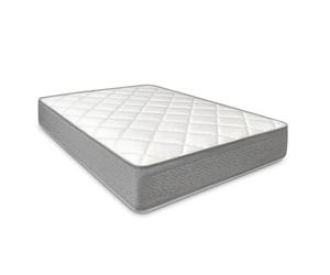 Homey Matelas 135 x 190 Box Natur avec Ressorts ensachés et viscoélastique Ergonomique multizone, Grand Confort, hygiénique et Respirant, épaisseur 23 cm
