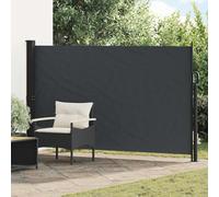 Homgoday Auvent latéral rétractable 100% Polyester avec revêtement PU, Cadre en Acier Robuste, Protection Solaire et Intime pour Balcon, terrasse ou Jardin, mécanisme Manuel Facile à Installer.