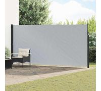 Homgoday Auvent latéral rétractable en Polyester 100% avec revêtement PU, Cadre en Acier Robuste, Protection UV, pour Balcon, terrasse ou Jardin, Installation Facile, mécanisme Manuel.